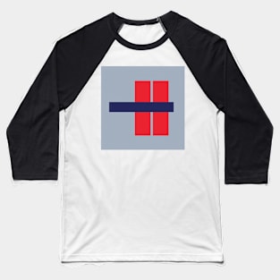 What the H Geometric Minimal Graphic Design Baseball T-Shirt